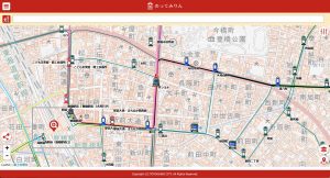 のってみりんの地図表示です